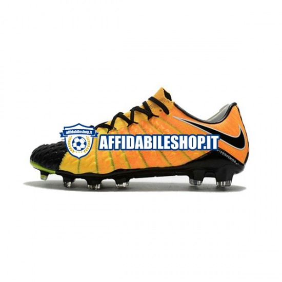 Giallo Nero Nike HyperVenom Phantom III Elite FG Scarpe calcio