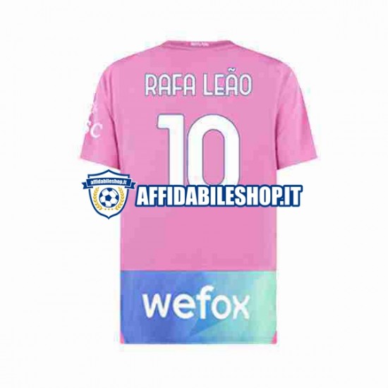 Maglia AC Milan Rafael Leao 10 2023-2024 Uomo Manica Corta, Gara Terza