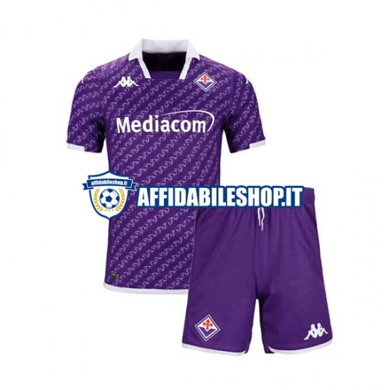 Maglia ACF Fiorentina 2023-2024 Bambino 3-13 anni Manica Corta, Gara Home