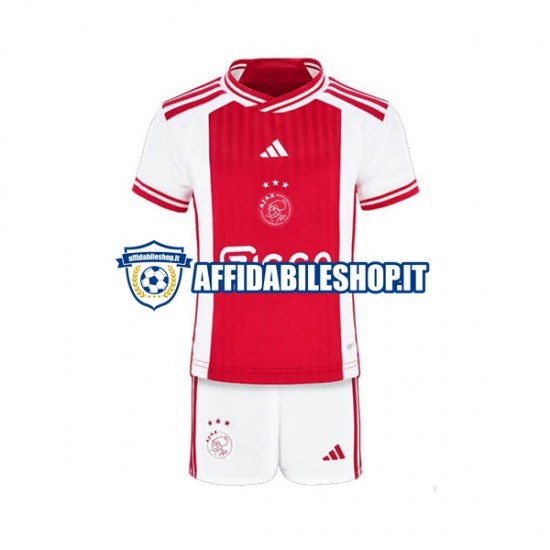 Maglia AFC Ajax 2023-2024 Bambino 3-13 anni Manica Corta, Gara Home