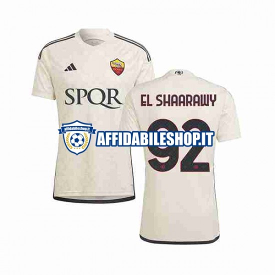 Maglia AS Roma El Shaarawy 92 2023-2024 Uomo Manica Corta, Gara Away