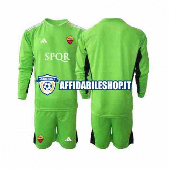 Maglia AS Roma Portiere 2023-2024 Bambino 3-13 anni Manica Lunga, Gara Away