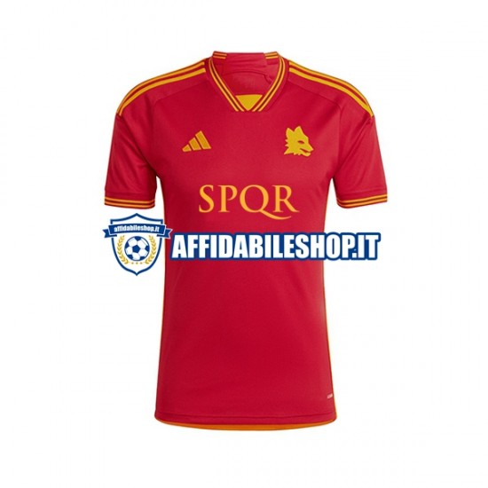 Maglia AS Roma 2023-2024 Uomo Manica Corta, Gara Home