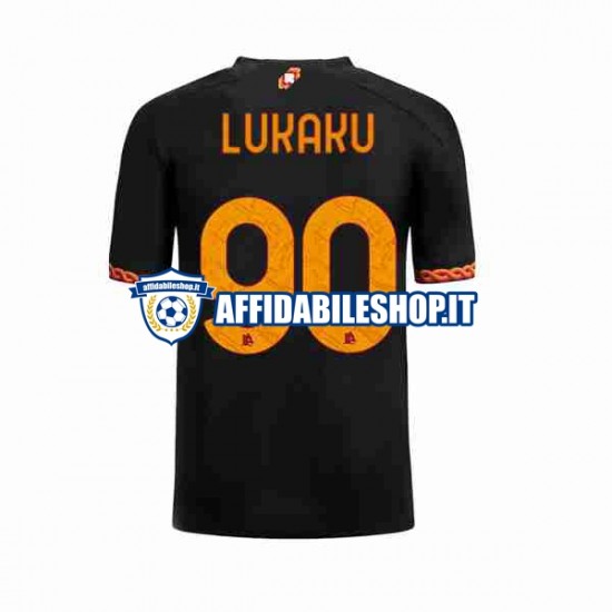 Maglia AS Roma Romelu Lukaku 90 2023-2024 Uomo Manica Corta, Gara Terza