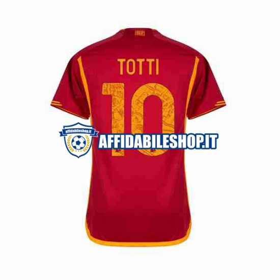 Maglia AS Roma Totti 10 2023-2024 Uomo Manica Corta, Gara Home