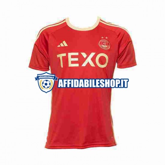 Maglia Aberdeen 2023-2024 Uomo Manica Corta, Gara Home