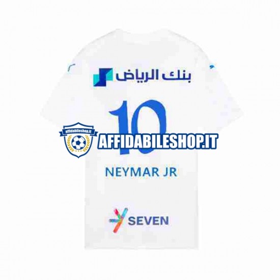 Maglia Al Hilal Neymar JR 10 2023-2024 Uomo Manica Corta, Gara Away