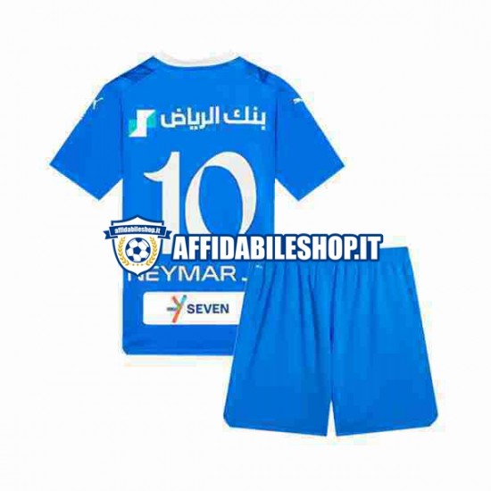 Maglia Al Hilal Neymar JR 10 2023-2024 Bambino 3-13 anni Manica Corta, Gara Home