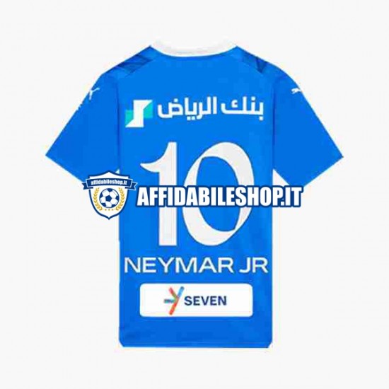 Maglia Al Hilal Neymar JR 10 2023-2024 Uomo Manica Corta, Gara Home