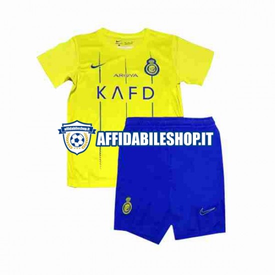 Maglia Al-Nassr 2023-2024 Bambino 3-13 anni Manica Corta, Gara Home