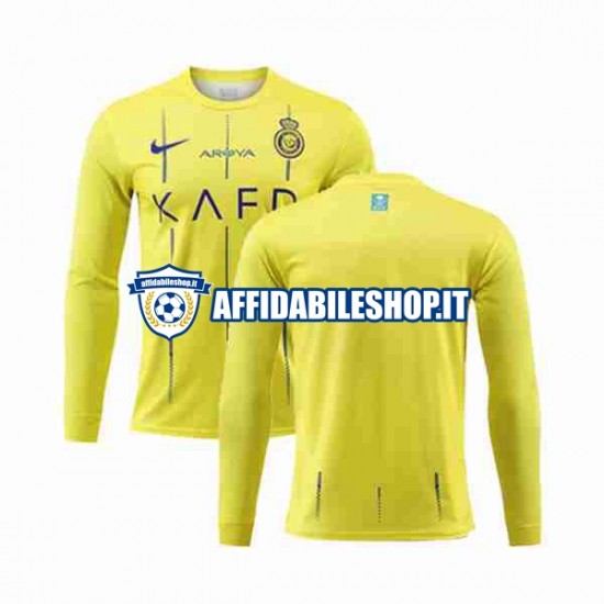 Maglia Al-Nassr 2023-2024 Uomo Manica Lunga, Gara Home