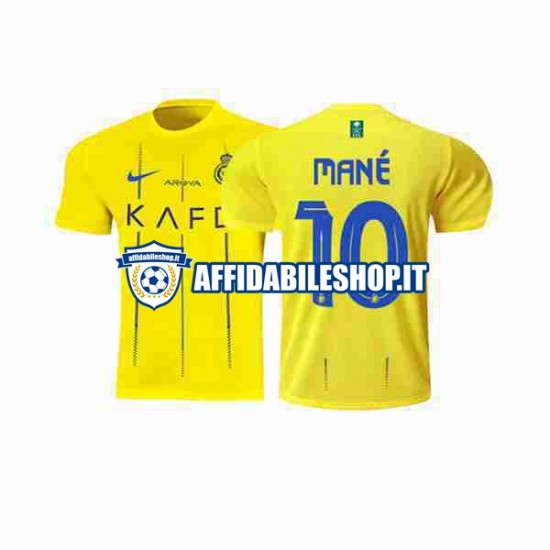 Maglia Al-Nassr Mane 10 2023-2024 Uomo Manica Corta, Gara Home