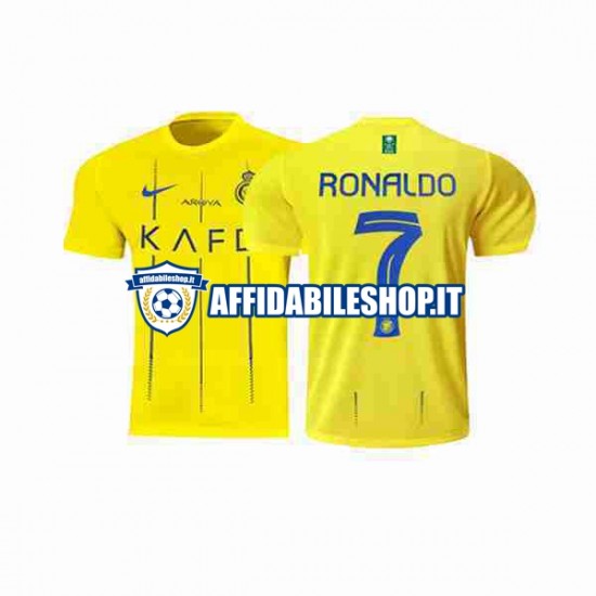 Maglia Al-Nassr Ronaldo 7 2023-2024 Uomo Manica Corta, Gara Home