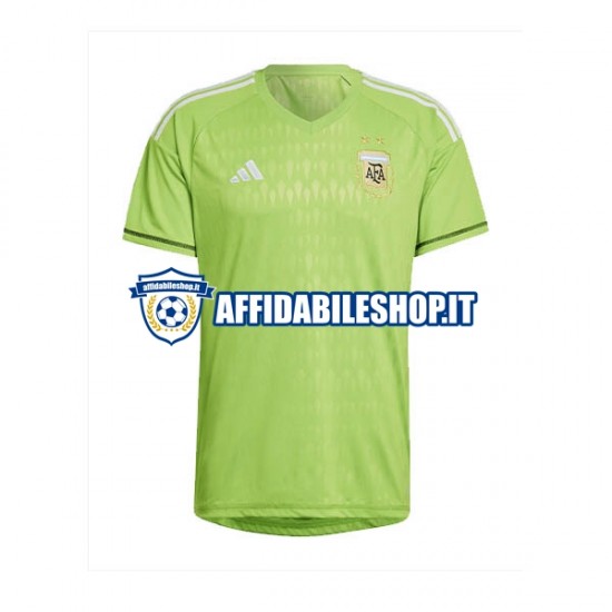 Maglia Argentina Portiere World Cup 2022 Uomo Manica Corta, Gara Home