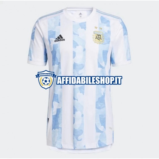 Maglia Argentina 2021 Uomo Manica Corta, Gara Home