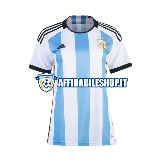 Maglia Argentina World Cup 2022 Donna Manica Corta, Gara Home