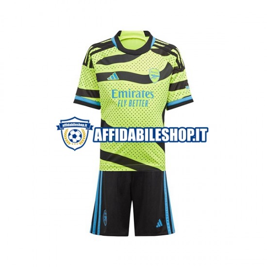 Maglia Arsenal 2023-2024 Bambino 3-13 anni Manica Corta, Gara Away