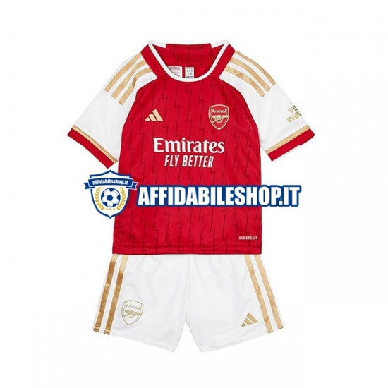 Maglia Arsenal 2023-2024 Bambino 3-13 anni Manica Corta, Gara Home