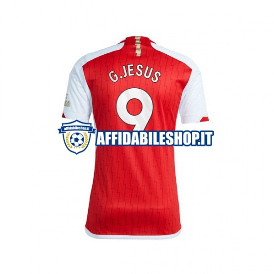 Maglia Arsenal Gabriel Jesus 9 2023-2024 Uomo Manica Corta, Gara Home