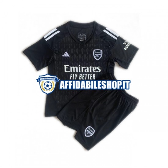 Maglia Arsenal Portiere 2023-2024 Bambino 3-13 anni Manica Corta, Gara Home