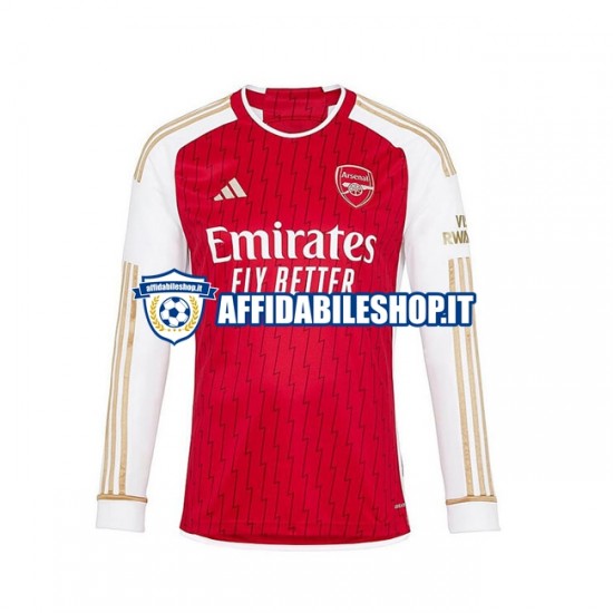 Maglia Arsenal 2023-2024 Uomo Manica Lunga, Gara Home