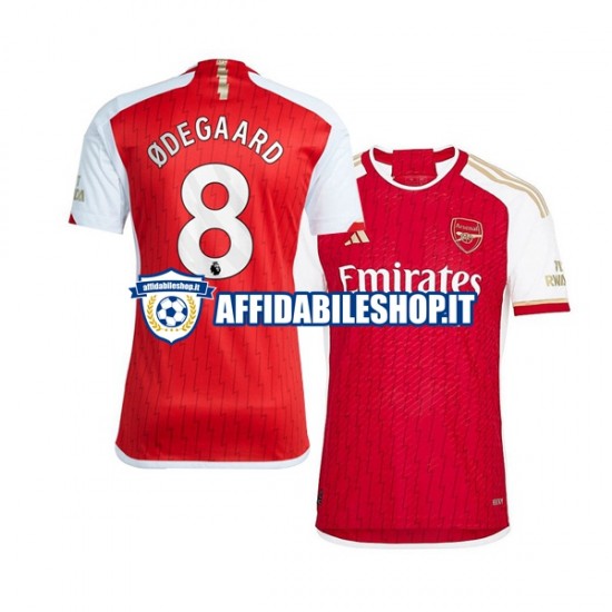 Maglia Arsenal Martin Odegaard 8 2023-2024 Uomo Manica Corta, Gara Home