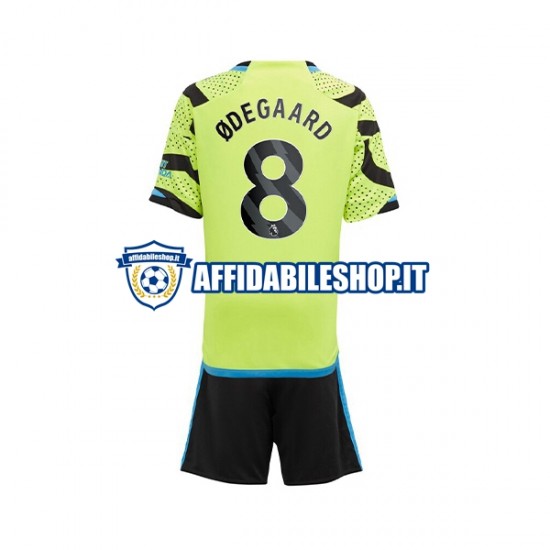 Maglia Arsenal Odegaard 8 2023-2024 Bambino 3-13 anni Manica Corta, Gara Away