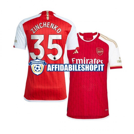 Maglia Arsenal Oleksandr Zinchenko 35 2023-2024 Uomo Manica Corta, Gara Home