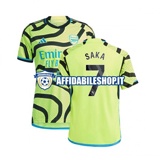 Maglia Arsenal Saka 7 2023-2024 Uomo Manica Corta, Gara Away