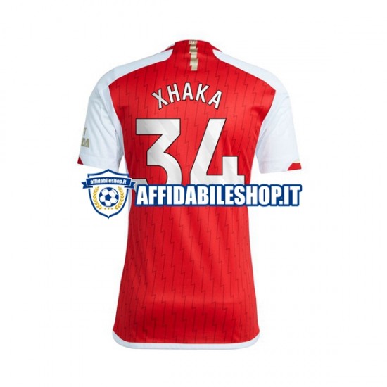 Maglia Arsenal Xhaka 34 2023-2024 Uomo Manica Corta, Gara Home