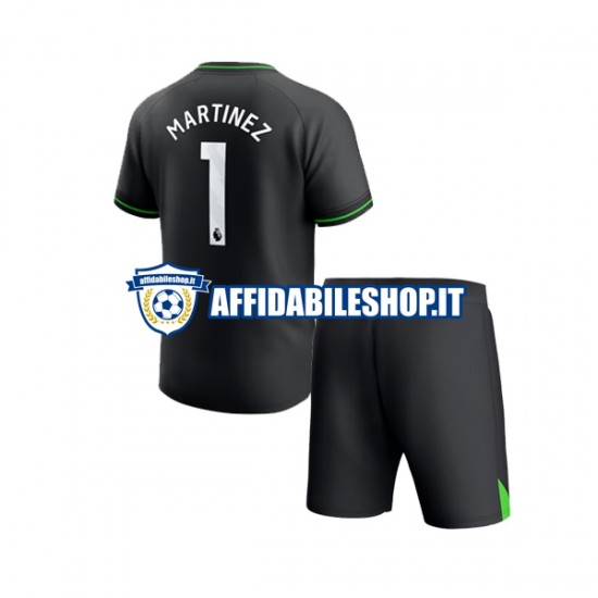 Maglia Aston Villa Portiere Emiliano Martinez 1 2023-2024 Bambino 3-13 anni Manica Corta, Gara Home