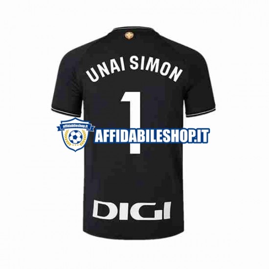 Maglia Athletic Bilbao Portiere UNAI SIMON 1 2023-2024 Uomo Manica Corta, Gara Home