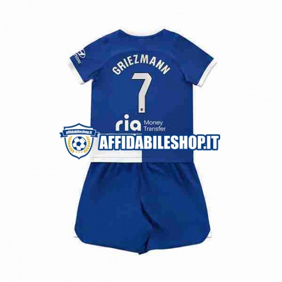 Maglia Atlético Madrid Antoine Griezmann 7 2023-2024 Bambino 3-13 anni Manica Corta, Gara Away