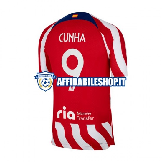 Maglia Atlético Madrid Matheus Cunha 9 2022-2023 Uomo Manica Corta, Gara Home