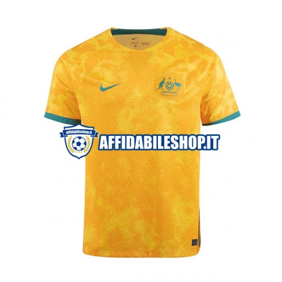 Maglia Australia World Cup 2022 Uomo Manica Corta, Gara Home