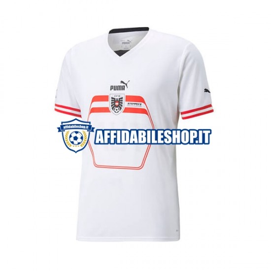 Maglia Austria 2022 Uomo Manica Corta, Gara Away