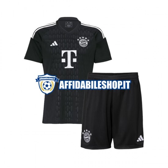 Maglia FC Bayern München Portiere 2023-2024 Bambino 3-13 anni Manica Corta, Gara Home