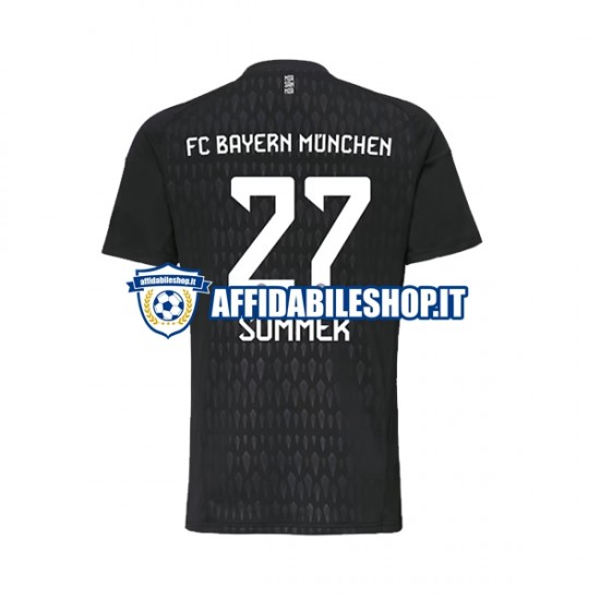 Maglia FC Bayern München Portiere Yann Sommer 27 2023-2024 Uomo Manica Corta, Gara Home