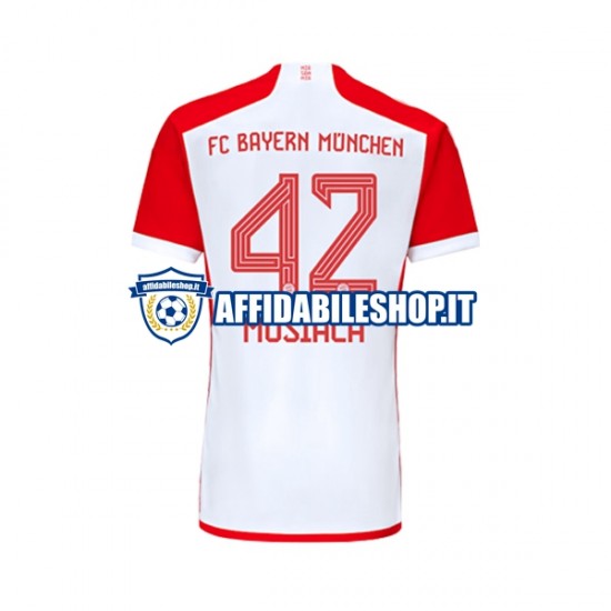 Maglia FC Bayern München Jamal Musiala 42 2023-2024 Uomo Manica Corta, Gara Home