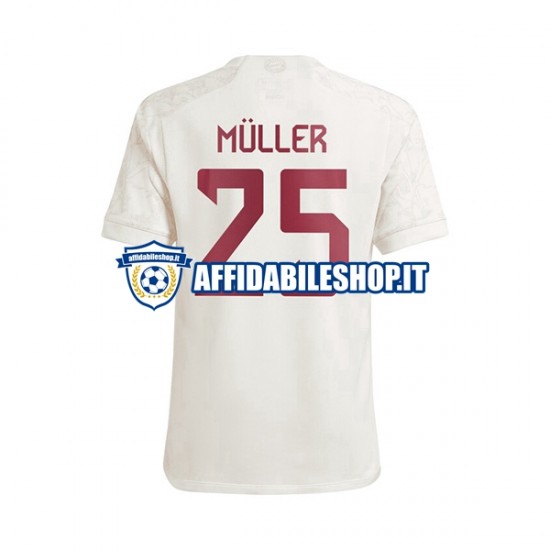 Maglia FC Bayern München Thomas Muller 25 2023-2024 Uomo Manica Corta, Gara Terza