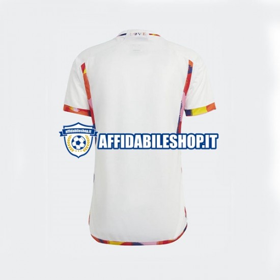 Maglia Belgio World Cup 2022 Uomo Manica Corta, Gara Away