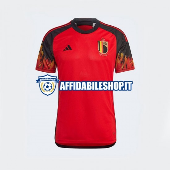 Maglia Belgio World Cup 2022 Uomo Manica Corta, Gara Home