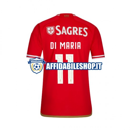 Maglia Benfica Di Maria 11 2023-2024 Uomo Manica Corta, Gara Home