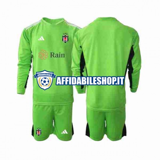 Maglia Besiktas Portiere 2023-2024 Bambino 3-13 anni Manica Lunga, Gara Away