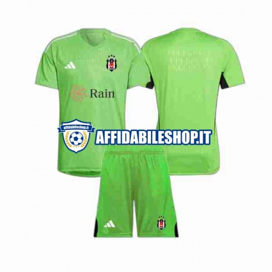 Maglia Besiktas Portiere 2023-2024 Bambino 3-13 anni Manica Corta, Gara Away