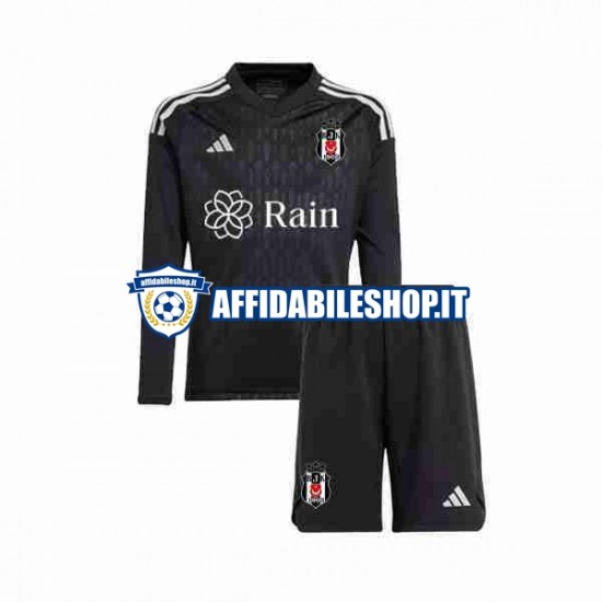 Maglia Besiktas Portiere 2023-2024 Bambino 3-13 anni Manica Lunga, Gara Home