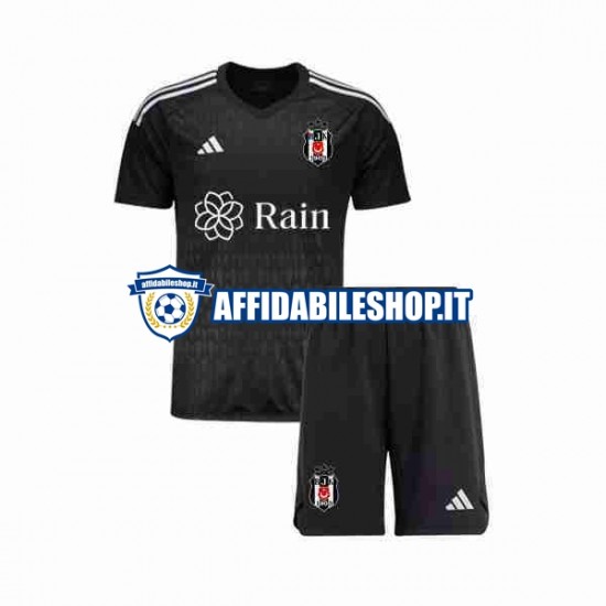 Maglia Besiktas Portiere 2023-2024 Bambino 3-13 anni Manica Corta, Gara Home