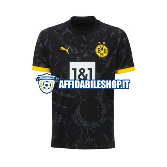 Maglia Borussia Dortmund 2023-2024 Uomo Manica Corta, Gara Away