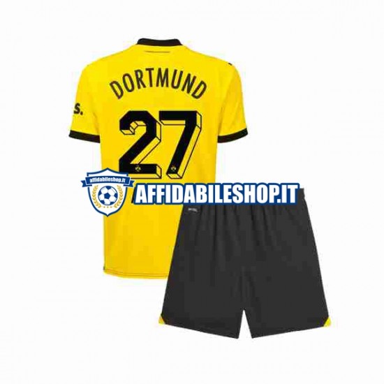 Maglia Borussia Dortmund Karim Adeyemi 27 2023-2024 Bambino 3-13 anni Manica Corta, Gara Home