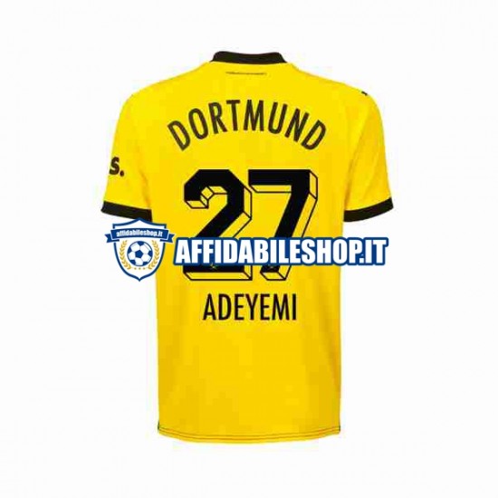 Maglia Borussia Dortmund Karim Adeyemi 27 2023-2024 Uomo Manica Corta, Gara Home